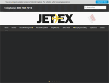 Tablet Screenshot of jetexcharter.com